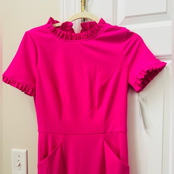Nwt stunning fuscia Maggy London dress size 2 - Picture 2 of 7